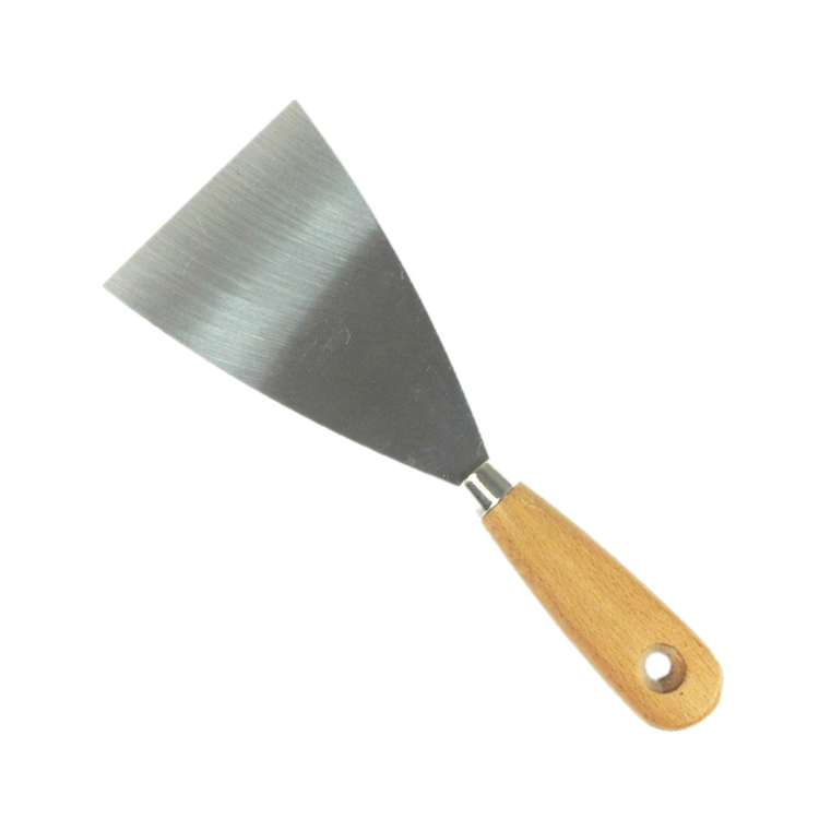 ابزارهای Drywall Palette Scraper Blade Shovel دسته چوبی دسته چوبی چاقوی بتونه ای منعطف کاردک Spackle Knife